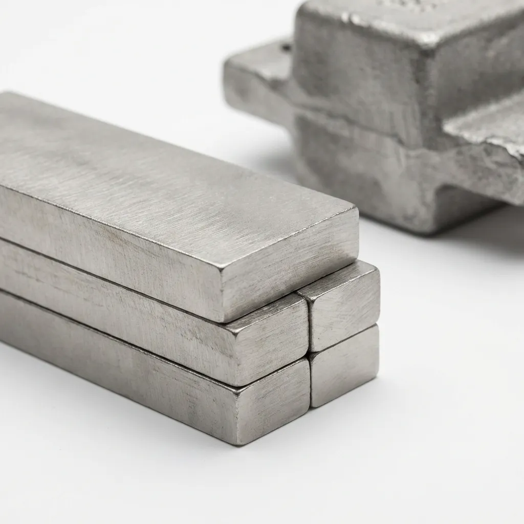 AlNiCo aluminum nickel cobalt magnets — cast bar magnets with raw alloy ingot