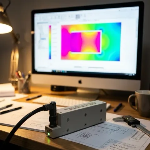 EPM with FEA simulation on screen
